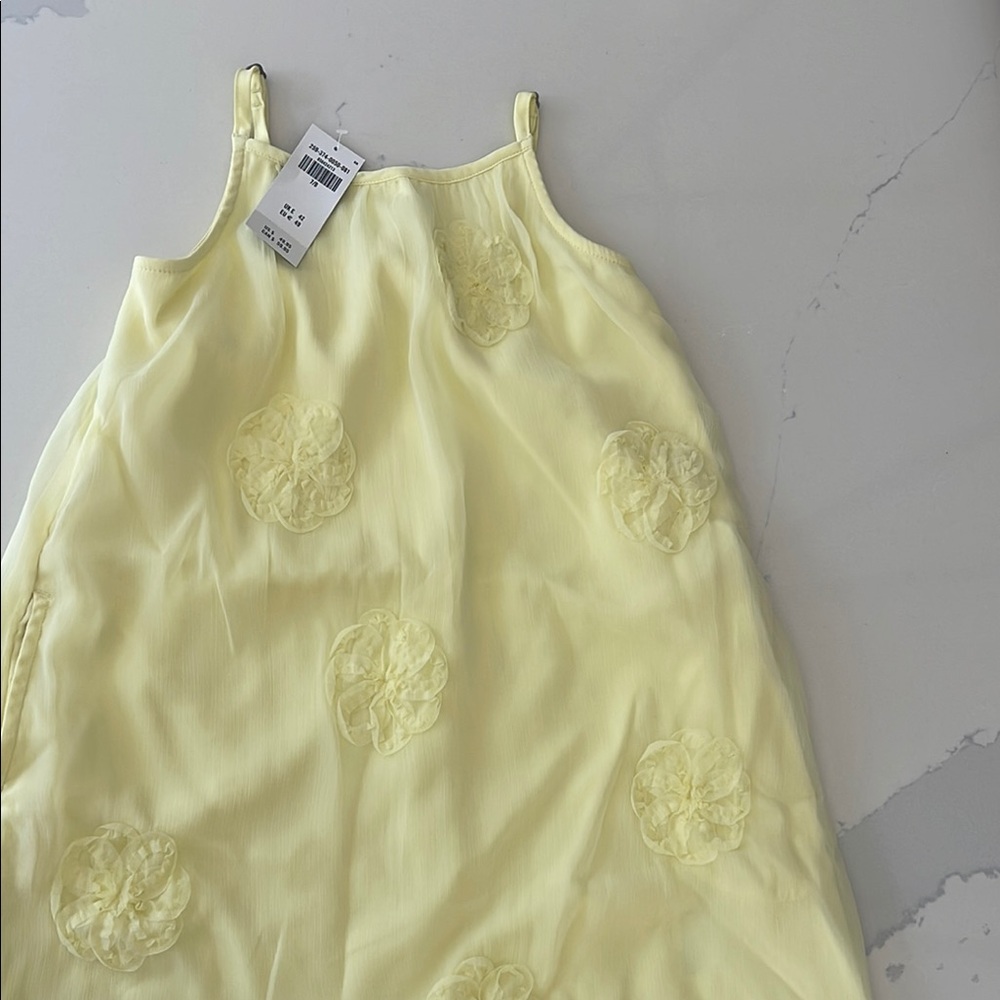 Yellow Floral Kids Dress